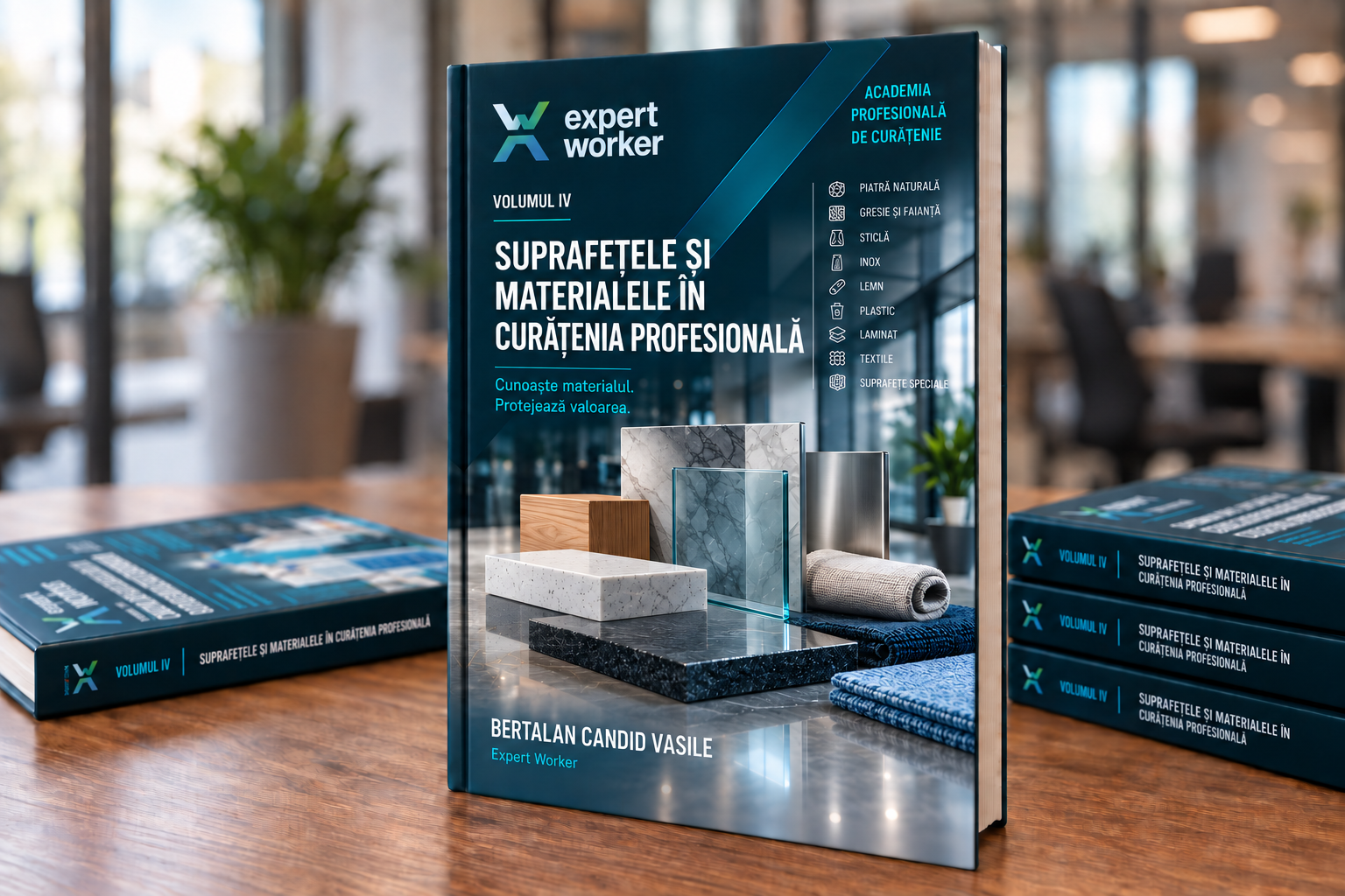 Suprafetele si materialele in curatenia profesionala — coperta