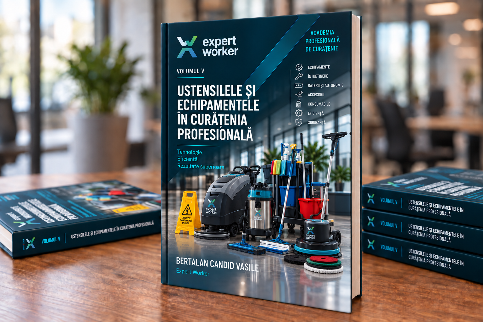 Utensile si echipamente in curatenia profesionala — coperta